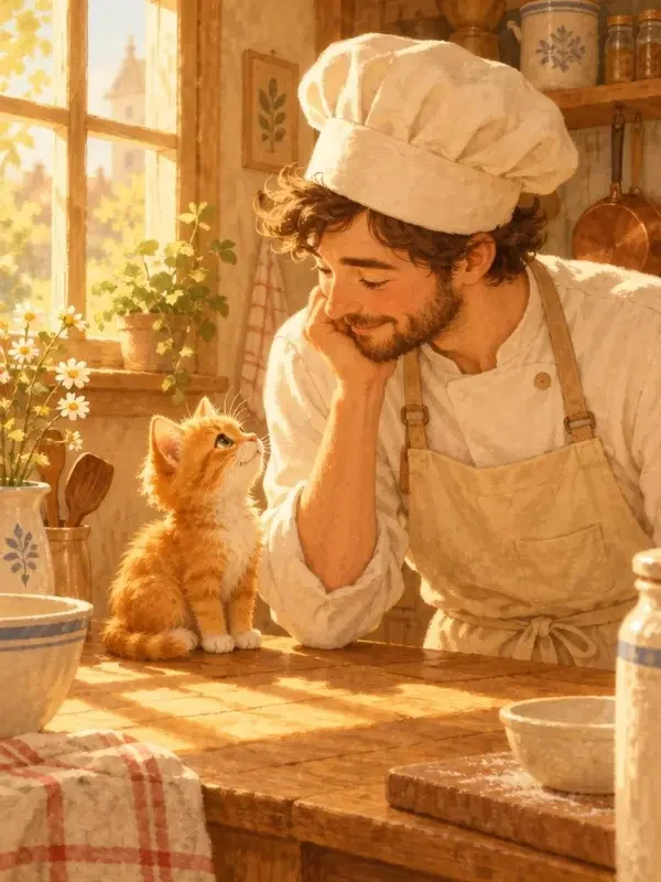 黄果短剧首页《小猫与大厨》剧集封面